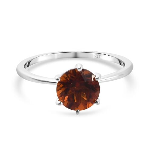 Kirsche Citrin Ring 925 Silber ca. image number 0