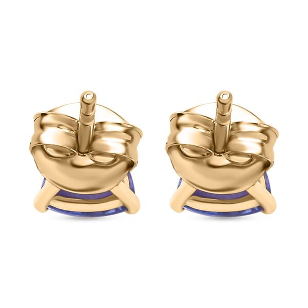 AAA Tansanit Ohrringe in 585 Gold - 1,70 ct. image number 5