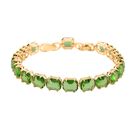 Grüner Kristall Armband ca. 19 cm Nickelfreies Messing Standard