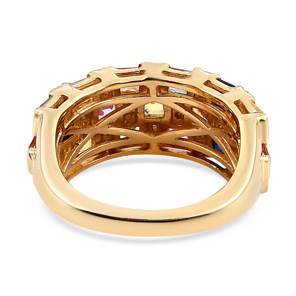 Mehrfarbiger Saphir und Zirkon-Ring - 2,61 ct. image number 5