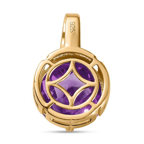 AA afrikanischer Amethyst und Zirkon-Anh&auml;nger - 11,09 ct. image number 4