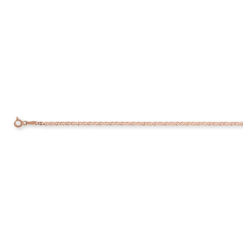 Italienische Sonnenschliff Kette ca. 50 cm 925 Silber rosévergoldet image number 0
