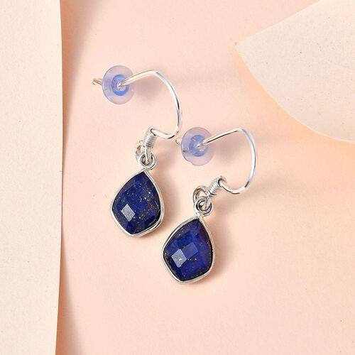 Lapislazuli Ohrringe 925 Silber ca. 3.79 ct image number 1