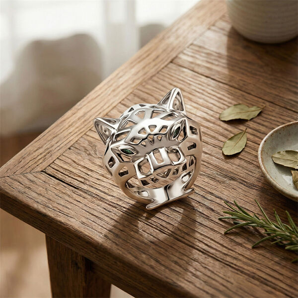 Gr&uuml;ner Zirkonia Ring Nickelfreies Messing (Gr&ouml;&szlig;e 18.00) image number 1