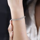 Weißer Diamant Armband, ca. 20 cm, 925 Silber platiniert ca. 0.25 ct image number 2