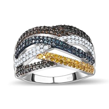 Mehrfarbiger Diamant-Ring - 1 ct.