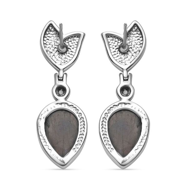 Labradorit und Topas Ohrringe - 12,36 ct. image number 5