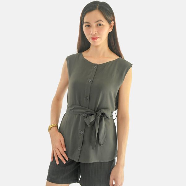 Frauen Sleeve Top, Grau, Gr&ouml;&szlig;e 36 image number 2