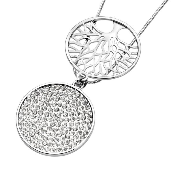 Wei&szlig;er Kristall-Anh&auml;nger mit Kette image number 5