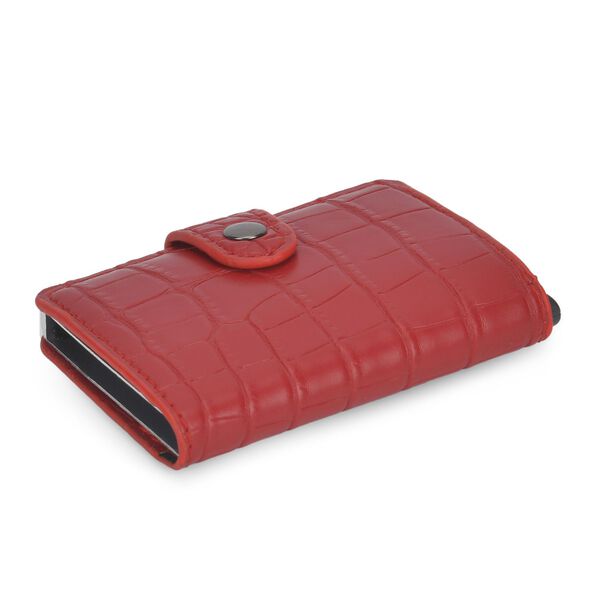 Kompakter Kartenhalter mit RFID-Schutz, rot image number 3