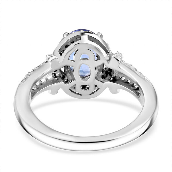 Tansanit und Zirkona Ring - 1.80 ct. image number 7