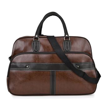 Stylische XL-Reisetasche - Vielseitige und elegante Tasche, 51x33x22cm, Dunkelbraun
