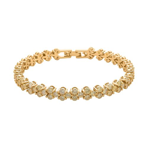Gelbes Zirkonia Armband, ca. 19 cm, Messing ca. 16,40 ct image number 0