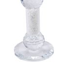 Lotus-Kerzenhalter mit weißem synthetischem Kristall image number 6