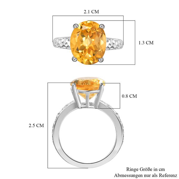 Citrin Ring 925 Silber (Gr&ouml;&szlig;e 16.00) ca. 4,27 ct image number 7