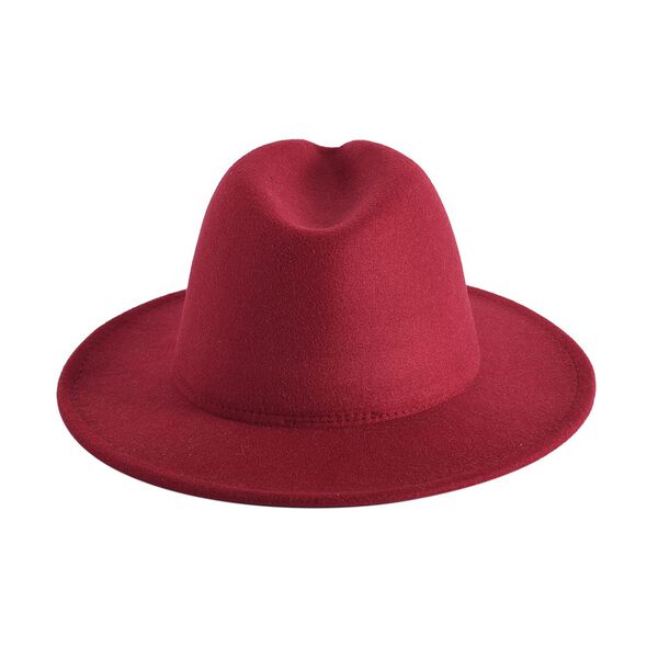 LA MAREY - Fedora Hut, Unisex, 56-58cm, Burgunder image number 3