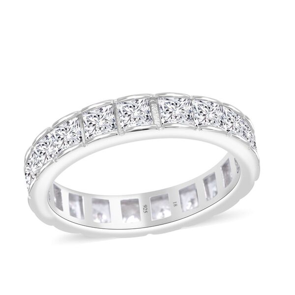 Lustro Stella Weißer Zirkonia Ring 925 Silber rhodiniert (Größe 19.00) image number 3