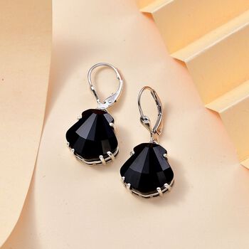 J Francis gefertigt mit SWAROVSKI- Jet Swarovski Kristall-Ohrringe