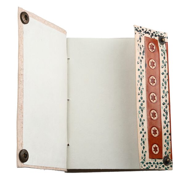 Leder Notizbuch mit Holzstift, braun image number 9