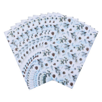 40er-Set Geschenkpapiere, Weihnachtsmotiv, Gr&ouml;&szlig;e 51x74 cm, Mehrfarbig&nbsp;