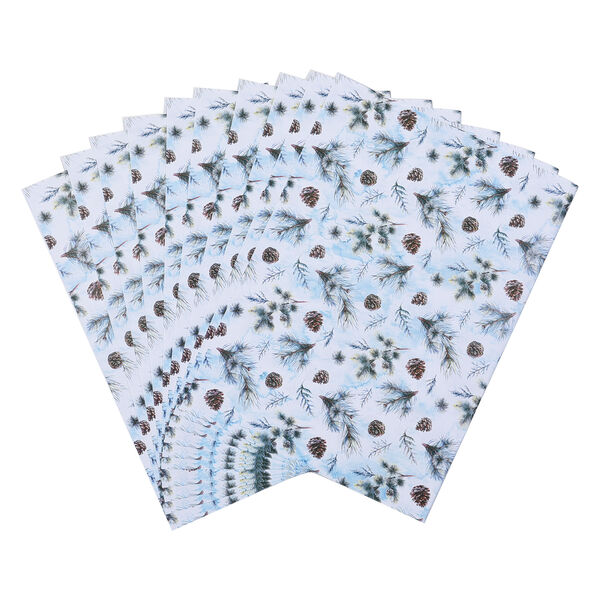 40er-Set Geschenkpapiere, Weihnachtsmotiv, Gr&ouml;&szlig;e 51x74 cm, Mehrfarbig&nbsp; image number 3