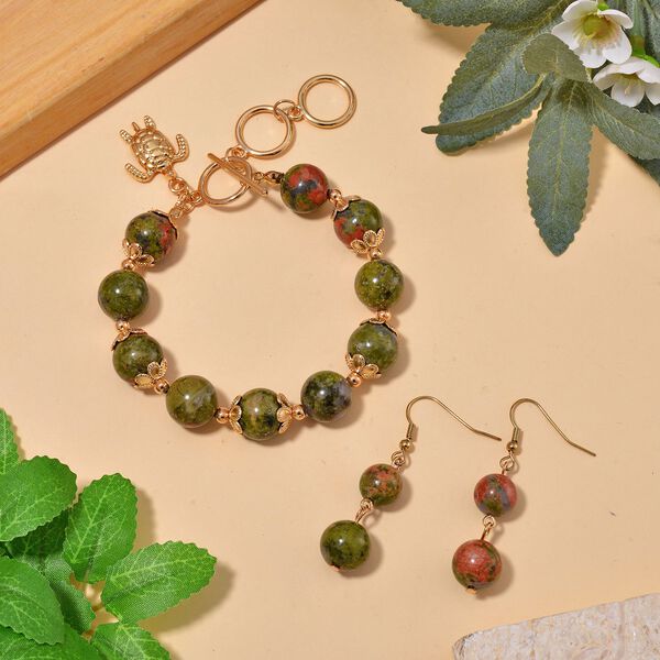 Unakite Schmuckset - 185 ct. image number 2