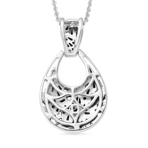 D'Joy Blauer Diamant Schmuckset ca. 50 cm 925 Silber rhodiniert ca. 0,49 ct. image number 4