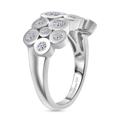 LUXURIANT DIAMOND - Lab Grown Diamant SI Ring 925 Silber rhodiniert (Größe 18.00) ca. 1.00 ct image number 4