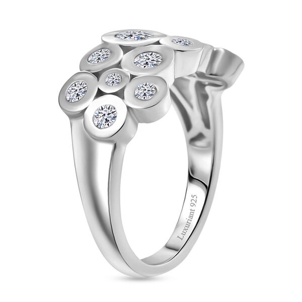 LUXURIANT SI Labor Diamant Ring, 925 Silber rhodiniert - 1 ct. image number 4