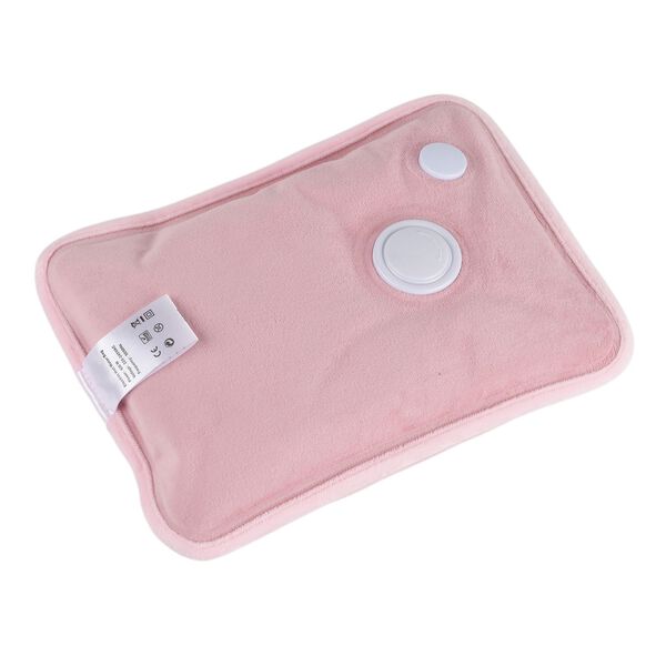 Elektrische Wärmflasche mit Plüschbezug und Ladefunktion, 19x27cm, Rosa image number 4
