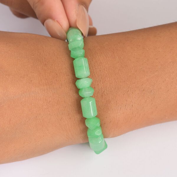 Flexibles gr&uuml;nes Aventurin Armband - 120 ct. image number 3