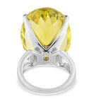 Ouro Verde-Quarz Ring 925 Silber platiniert  ca. 29,51 ct image number 5