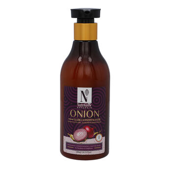 NutriGlow - nat&uuml;rliche Zwiebel Haarsp&uuml;lung, Haarwuchs & Haarausfall-Kontrolle, 300ml