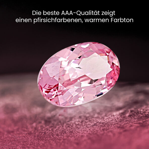 AAA Rosa Morganit Ring in 585 Gold - 1,60 ct. image number 4