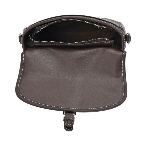 "PU Embroidered crossbody bag Color:Black Size:22*8*16 cm   Wall: PU Lining: Polyester Exterior:zipped-2.pocket-1 Interior: zipped-1,slid-1" image number 5