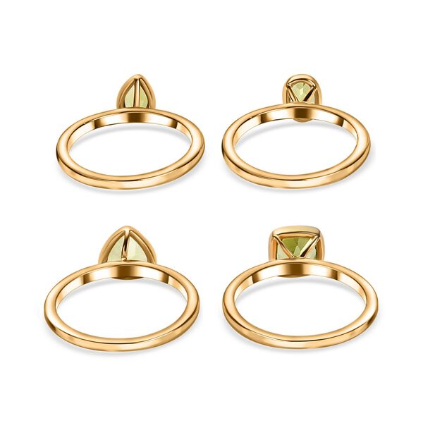 Nat&uuml;rlicher Peridot Ringset, ca. 2.79 ct. image number 7