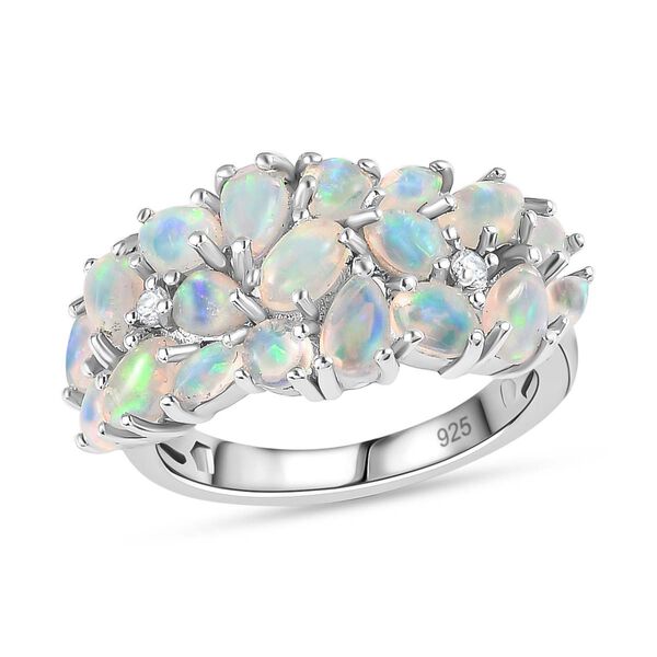 Nat&uuml;rlicher, &auml;thiopischer Welo Opal Ring 925 Silber rhodiniert (Gr&ouml;&szlig;e 21.00) ca. 2.41 ct image number 5