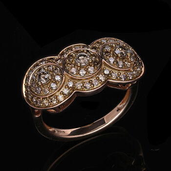 Nat&uuml;rlicher Champagner-Diamant-Ring - 1 ct.