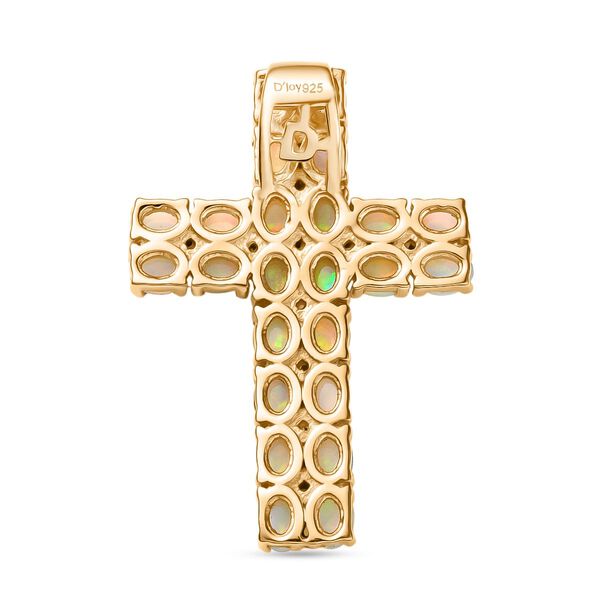 D'Joy AA nat&uuml;rlicher, &auml;thiopischer Welo Opal und Zirkon Anh&auml;nger - 2,88 ct. image number 5