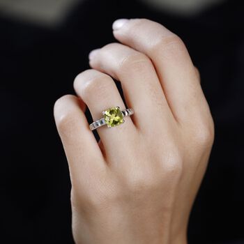 AAA Ouro Verde-Quarz-Ring - 2,10 ct.