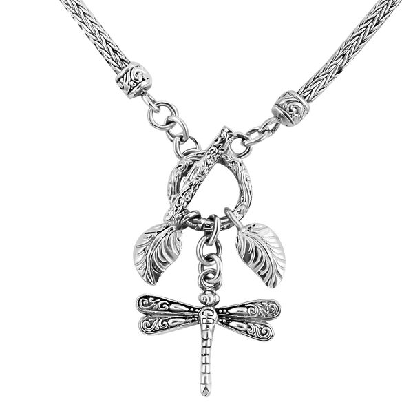 Royal Bali Kollektion- Libellen-Halskette, 50 cm - 20,62g