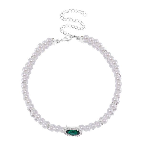 Neongr&uuml;ner Kristall Schmuckset image number 5