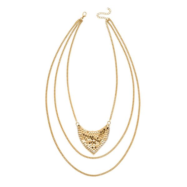 3-lagige Halskette, 40,5+5cm, vergoldet image number 3