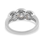 LUSTRO STELLA Hergestellt mit ZIRKONIA Ring 925 Silber Platin-Überzug (Größe 16.00) ca. 4,14 ct image number 6