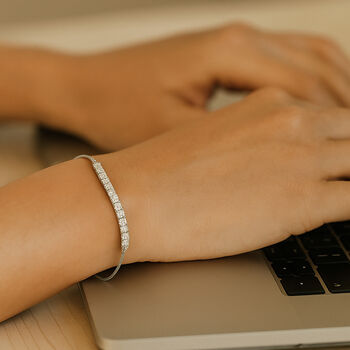 LUXURIANT DIAMOND - Lab Grown Diamant SI-GH Armband ca. 26.75 cm 925 Silber Rhodiniert ca. 1,00 ct.