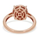 Rosa Diamant Halo-Cluster-Ring in Roségold image number 4