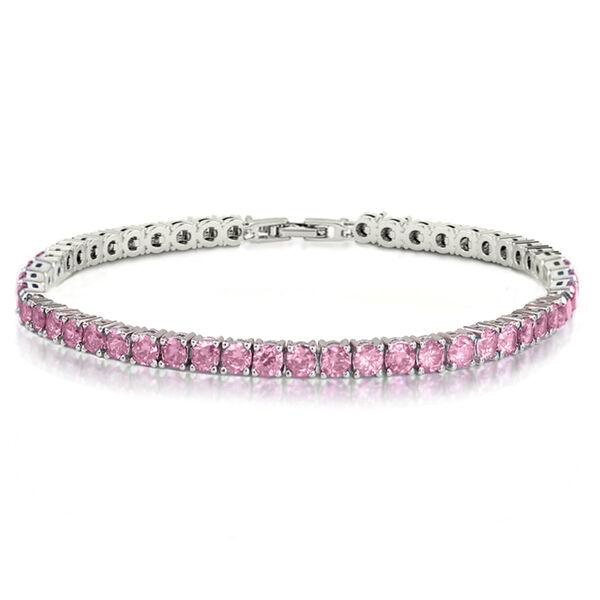 Rosa Zirkonia 19cm Armband- 11,25 ct. image number 0