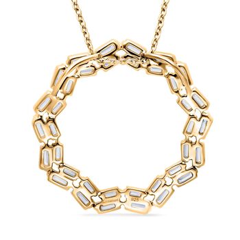 LUXURIANT DIAMOND -Lab Grown Diamant Anh&auml;nger mit Kette ca. 50 cm, 925 Silber 750 Gelbgold Vermeil ca. 1.00 ct