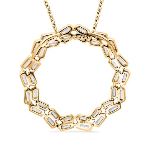 LUXURIOUS DIAMOND -Lab Grown Diamant Schmuckset 925 Silber 750 Gelbgold Vermeil ca. 1.00 ct image number 4