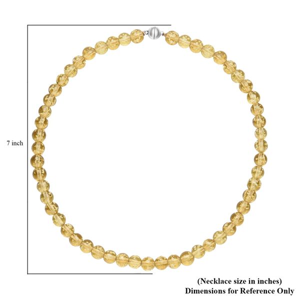 Gelbe Murano-Stil Glas Halskette ca. 50 cm, nickelfreie Legierung, 329.00 ct image number 6